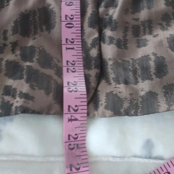 Chico's Animal Print Ruffle Front Blazer Jacket Chico's sz2 - Picture 13 of 14